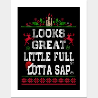 Little Full Lotta Sap Tee Christmas Vacation Santa Posters and Art